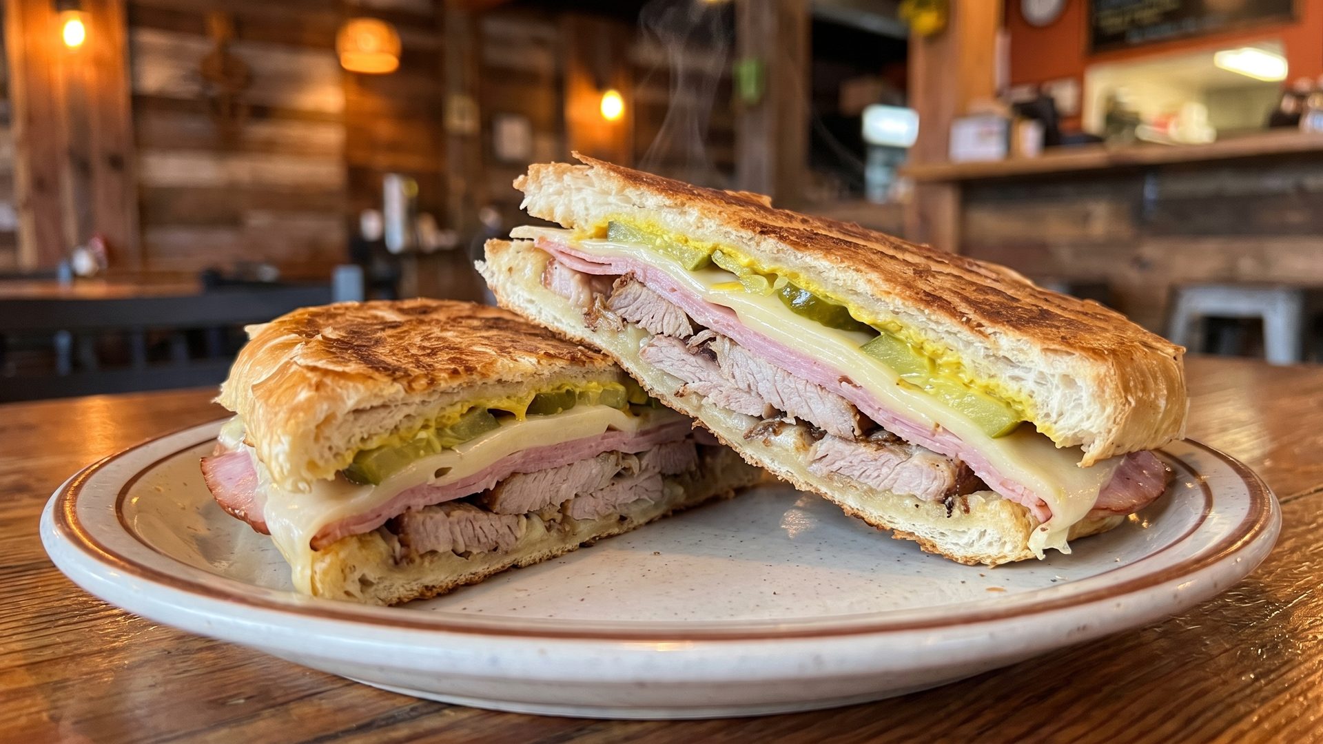 The sandwiches — ham, pork, pastrami